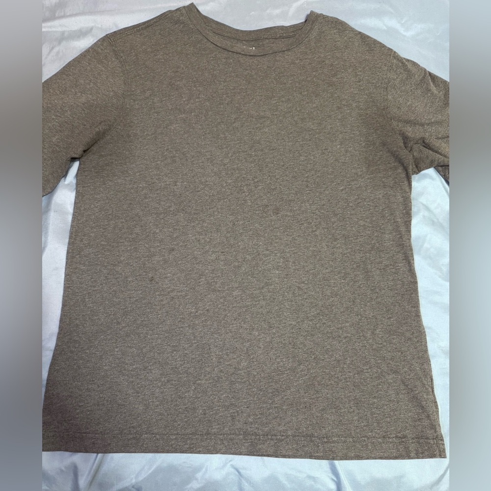 Casual Gray Long Sleeve T-Shirt